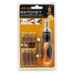 10719<br>9 Pieces Ratchet Screwdriver Set