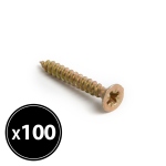 04802B<br>Chipboard screw - yellow - 3 x 25 mm - 100 pcs / pack