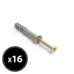 04815A<br>Dowel + screw - 6 x 40 mm - 16 pcs / pack